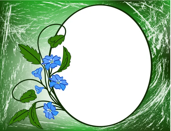 Niebieski wzór kwiatowy — Wektor stockowy