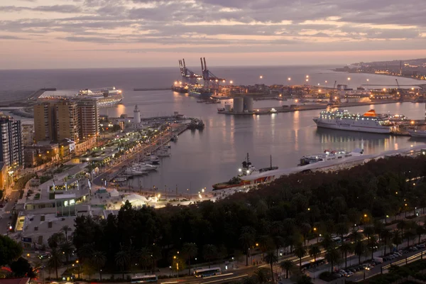 Malaga port — Stock Photo, Image