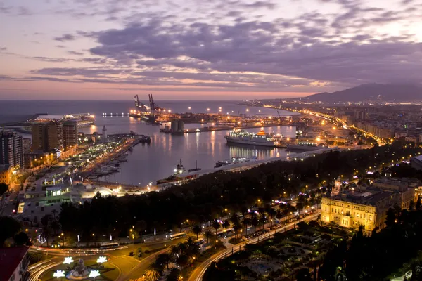 Porto de Málaga Fotos De Bancos De Imagens