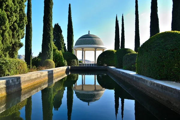 Malaga historischer park — Stockfoto