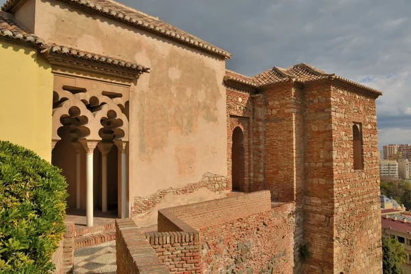 Pilastri dell'Alcazaba araba — Foto Stock