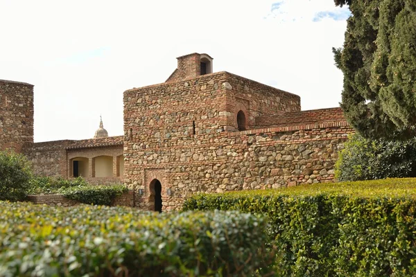 Muren van de alcazaba — Stockfoto