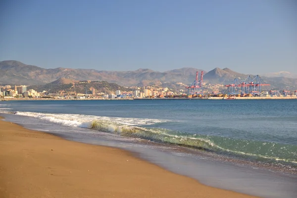 Western beach of Malaga — Stock Photo, Image