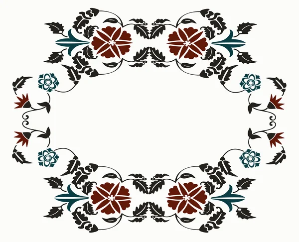 Bordure décorative fleur — Image vectorielle