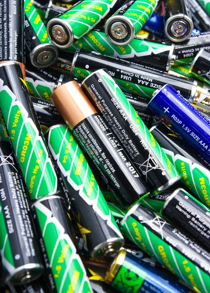 Batteriestapel — Stockfoto