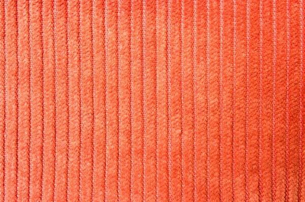 Texture velours côtelé orange — Photo