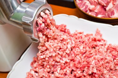 Minced meat preparation clipart
