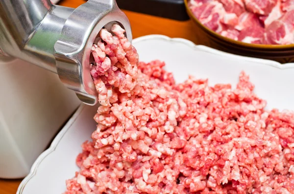 ミンチ肉の準備 — ストック写真