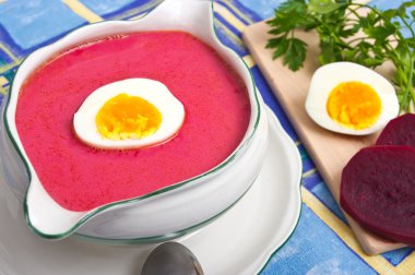 Beetroot soup clipart