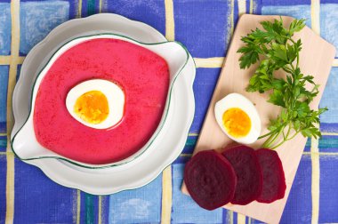 Beetroot soup clipart