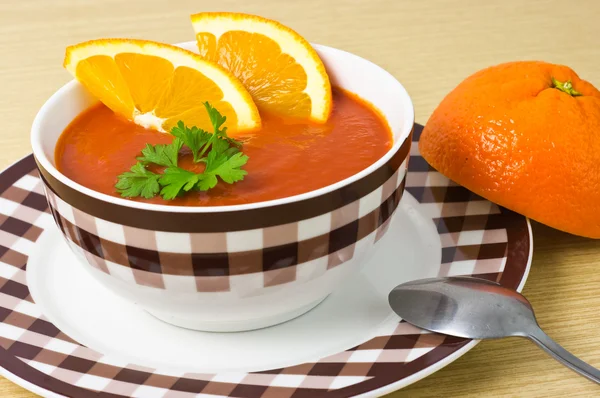 Pomerančová polévka — Stock fotografie
