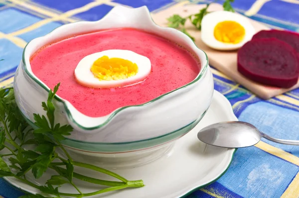 Beetroot soup — Stock Photo, Image