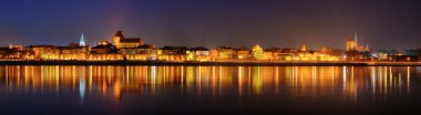 Night panorama in Torun clipart
