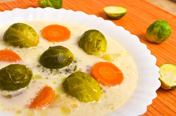 Brussels sprouts soup — Stock Photo, Image