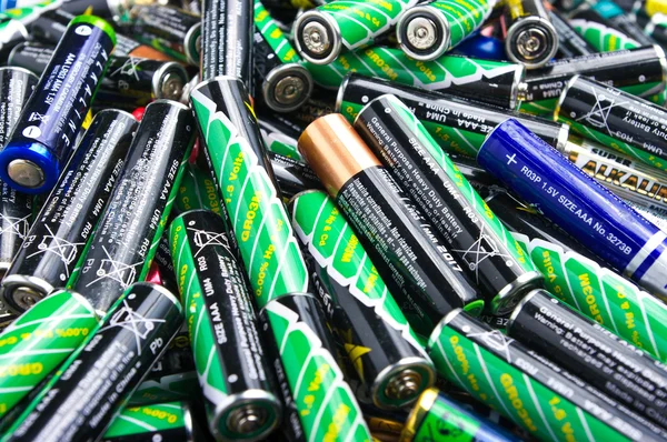 Pilha de bateria — Fotografia de Stock