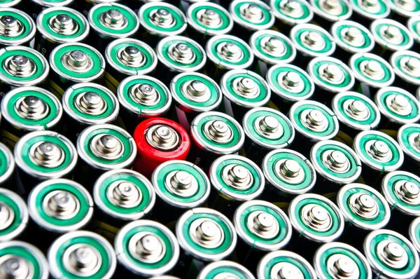 Az akkumulátorokat sorában — Stock Fotó