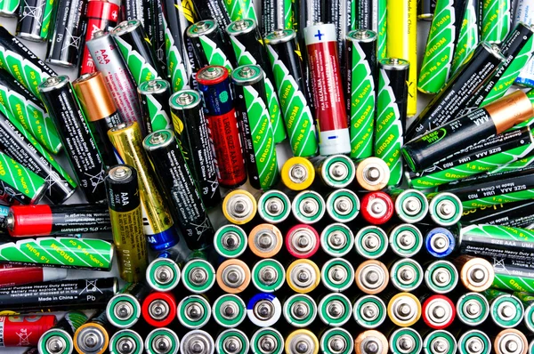 Batterij stapel — Stockfoto