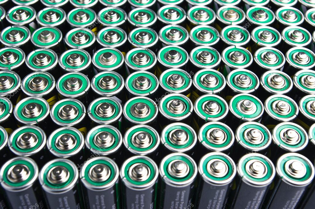 Row of batteries