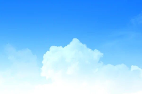 Μπλε ουρανό φόντο με ένα μικροσκοπικό σύννεφα — Φωτογραφία Αρχείου