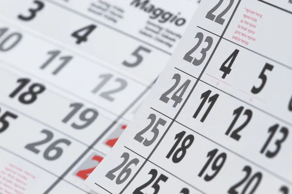 Calendar page — Stock Photo, Image