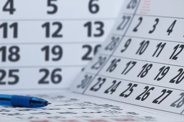 Stift und Kalender — Stockfoto