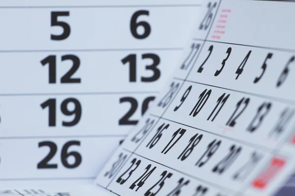 Penna e calendario — Foto Stock