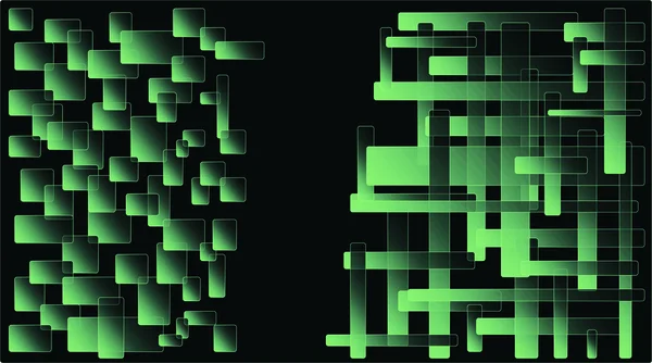 Abstrato verde arredondado fundo quadrado eps10 — Fotografia de Stock