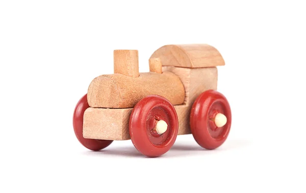Drewniane zabawki pociągu — Zdjęcie stockowe