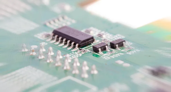 Circuit board (with zoom effect) — Stock Photo, Image