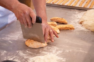 hazırlama bisküvi Baker eller