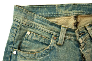 beyaz izole denim jeans