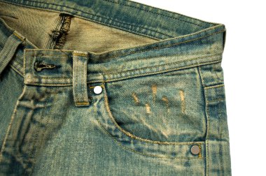 beyaz izole denim jeans