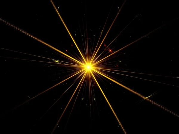 Фрактальный взрыв сверхновой — стоковое фото