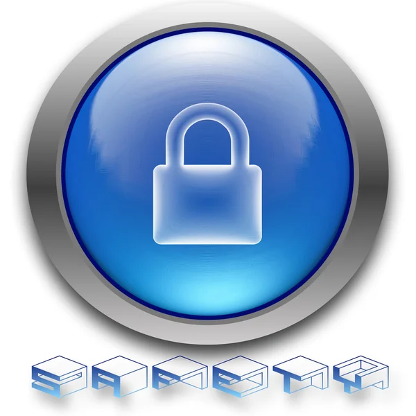 Sicherheitsschloss-Symbol — Stockfoto