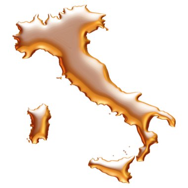 Golden Italy illustration clipart