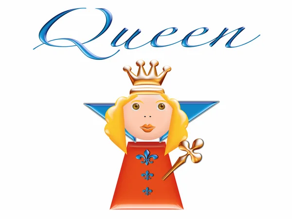 Иллюстрация королевы 3d — стоковое фото