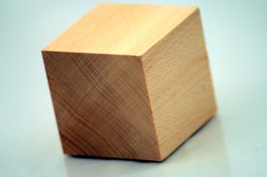 Wooden cube clipart