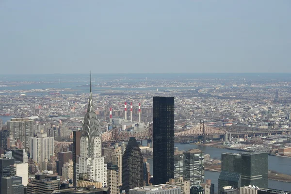 Vista aérea sobre Manhattan — Fotografia de Stock