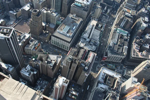 Letecký pohled na manhattan — Stock fotografie