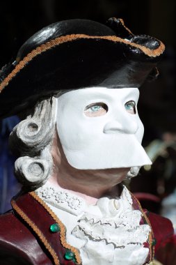 Casanova Mask in Venice Carnival clipart