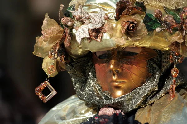 Máscara no carnaval de Veneza — Fotografia de Stock