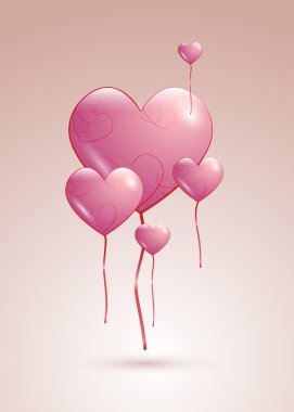 Vector Heart Shaped Valentine clipart