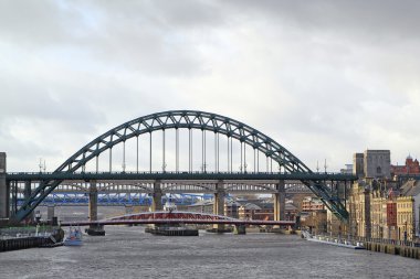 Tyne Bridge spanning the river, Newcastle-upon tyne clipart