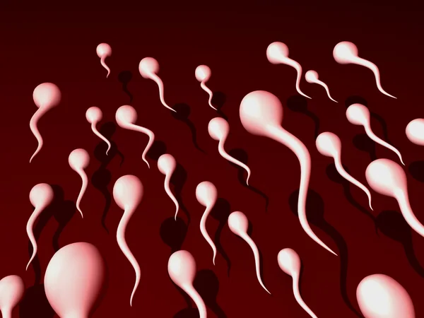 Biegnij spermy — Zdjęcie stockowe