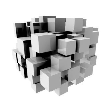 Cube than cube clipart