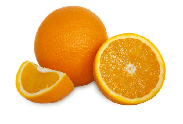 stock image Whole and cut orange