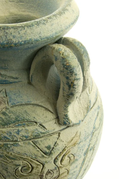 Beautiful ceramic vase on white — Stock Photo, Image