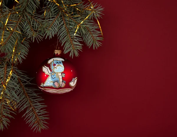 Kerstmis samenstelling met santa — Stockfoto