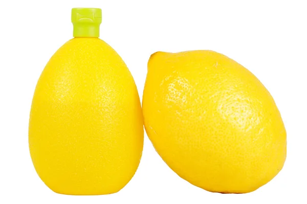Citron og citronsaft - Stock-foto