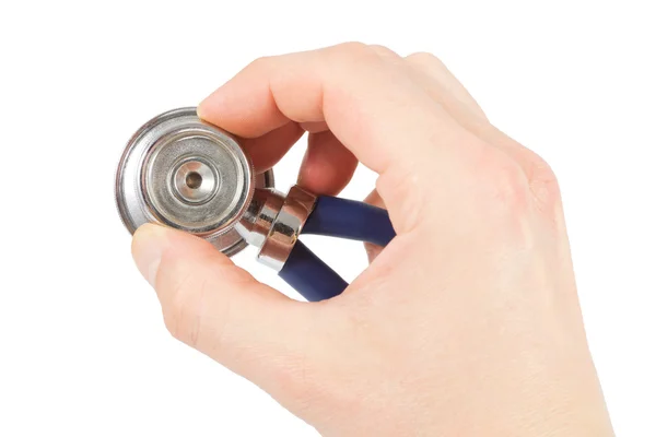 Hand with stethoscope — Stock Photo, Image
